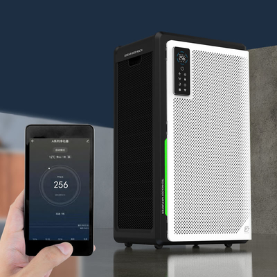 UVC Light Ionizer Wifi Smart Air Purifier Hepa Filter Wall Mounted