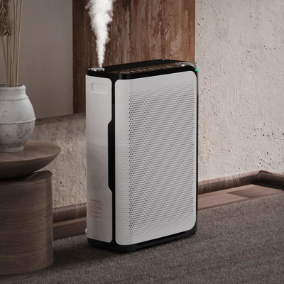 Spray Humidification Hepa UV Air Purifier With CO2 Sensor FCC