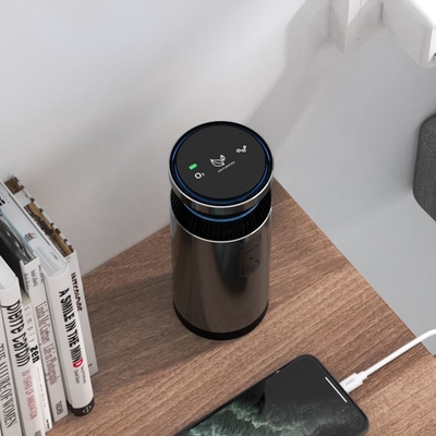Automatic Start And Stop Smart Air Purifier Aluminum Alloy ABS Material