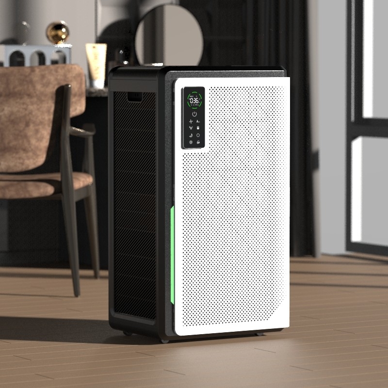 240W Intelligent Mobile App Hepa UV Air Purifier Remove Impurities And Viruses
